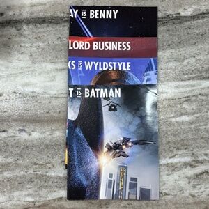 The LEGO Movie 16" x 20" Poster Set 4 Wyldstyle Batman Benny Lord Business NEW